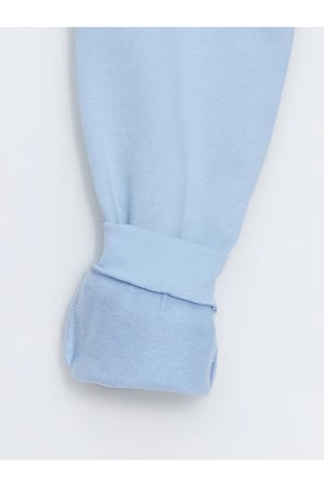 LCW Kids Mavi Beli Lastikli Kız Çocuk Kalın Jogger Eşofman Altı