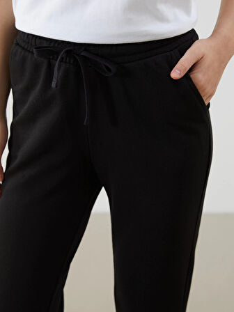 XSIDE Siyah Beli Lastikli Kadın Eşofman Altı