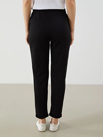 XSIDE Siyah Beli Lastikli Kadın Eşofman Altı