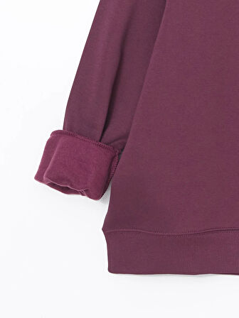 Bisiklet Yaka Oversize Kadın Kalın Sweatshirt_W4EE15Z8-HMJ_8684681626487_XS - S