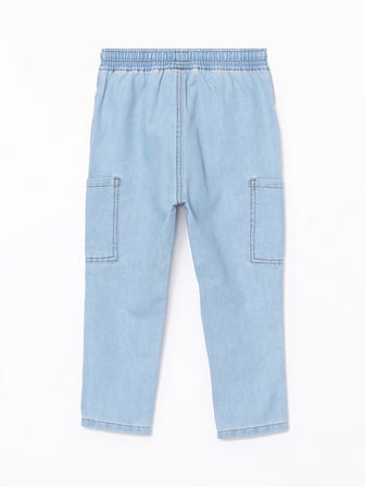 LCW Kids İNDİGO Beli Lastikli Erkek Çocuk Jogger Jean Pantolon