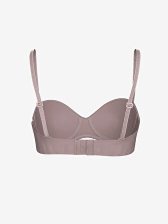 LCW DREAM Lila Balenli Dolgusuz Düz Straplez Sütyen