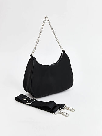 LCW ACCESSORIES SİYAH Çıkarılabilir Askılı Kadın Omuz Çantası