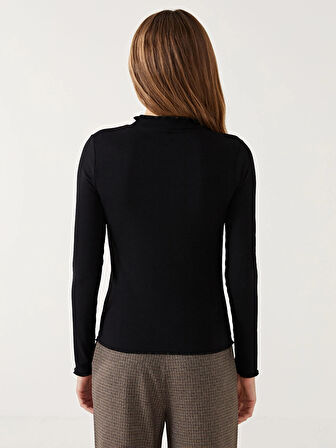 LCW Modest Siyah Dik Yaka Kadın Body