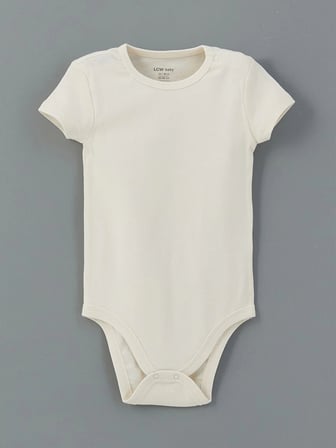 LCW baby Turuncu Bisiklet Yaka Erkek Bebek Çıtçıtlı Bodysuit 3'lü
