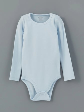 LCW baby Turuncu Bisiklet Yaka Erkek Bebek Çıtçıtlı Bodysuit 3'lü
