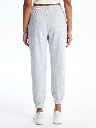 XSIDE Gri Kadın Beli Lastikli Düz Jogger Eşofman Altı