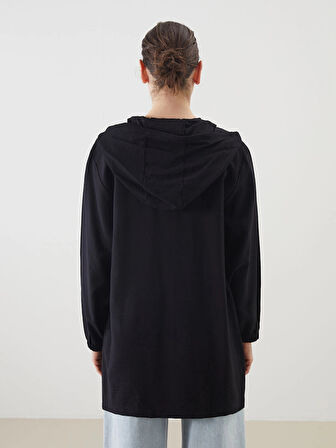 LCWAIKIKI Classic Siyah Kapüşonlu Kadın Tunik