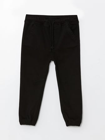 Lcw Kids Siyah Beli Lastikli Erkek Çocuk Jogger Pantolon