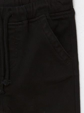 Lcw Kids Siyah Beli Lastikli Erkek Çocuk Jogger Pantolon