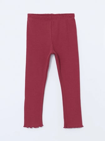 Lcw Kids Pembe Beli Lastikli Kız Çocuk Basic Tayt