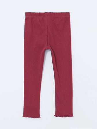 Lcw Kids Pembe Beli Lastikli Kız Çocuk Basic Tayt
