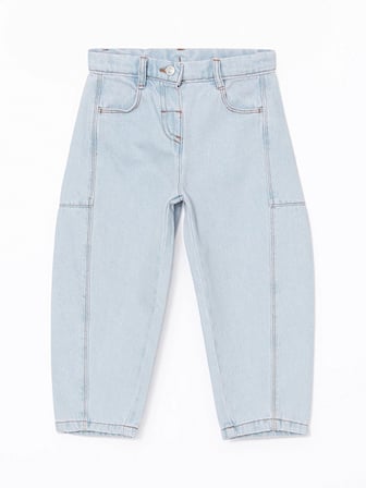 LCW Kids Mavi Beli Lastikli Kız Çocuk Jean Pantolon