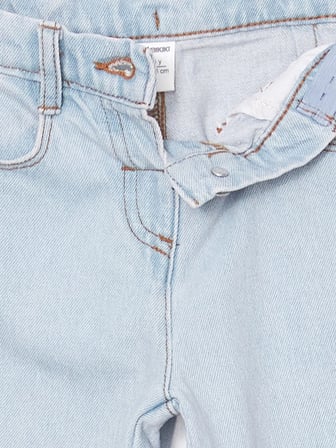 LCW Kids Mavi Beli Lastikli Kız Çocuk Jean Pantolon