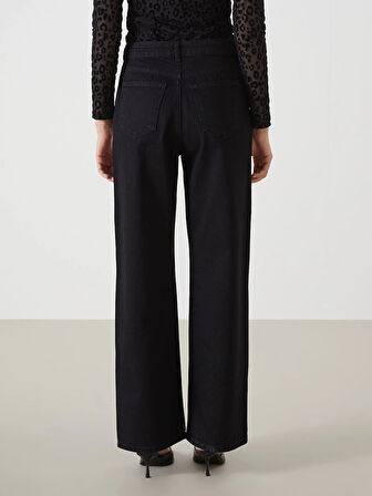 LCW Jeans SİYAH Baggy Fit Kadın Jean Pantolon