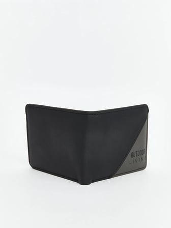 LCW ACCESSORIES Siyah Deri Görünümlü Erkek Cüzdan
