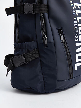 LCW ACCESSORIES LACİVERT Yazı Baskılı Erkek Çocuk Sırt Çantası