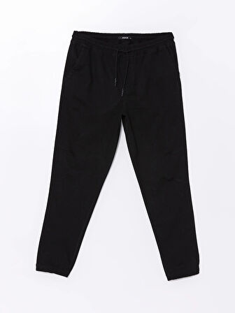 XSIDE SİYAH Standart Kalıp Gabardin Erkek Pantolon