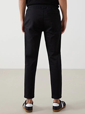 LCW Casual Siyah Slim Fit Armürlü Erkek Pantolon