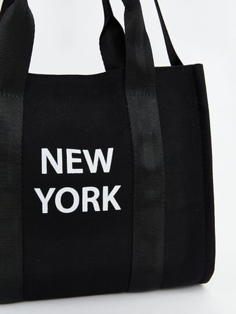 LCW ACCESSORIES SİYAH Baskılı Kız Çocuk Omuz Çantası