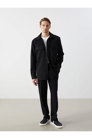 LCW Regular Fit Uzun Kollu Erkek Gömlek Ceket Fashion