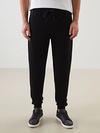 LCWAIKIKI Classic Siyah Standart Kalıp Erkek Jogger Eşofman Altı