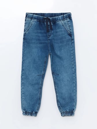 Lcw Kids İ̇Ndigo Beli Lastikli Basic Erkek Çocuk Jean Pantolon