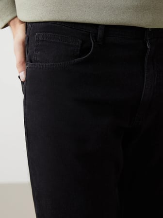 LCW Jeans SİYAH Regular Fit Erkek Jean Pantolon