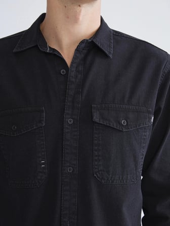 LCW Jeans Regular Fit Uzun Kollu Erkek Jean Gömlek