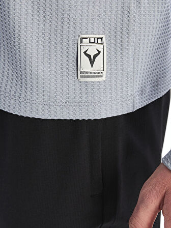 XSIDE ACTIVE Gri Dik Yaka Erkek Sweatshirt