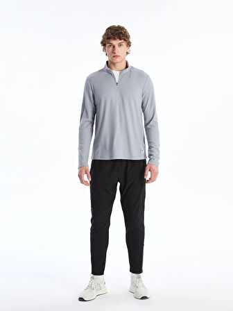 XSIDE ACTIVE Gri Dik Yaka Erkek Sweatshirt