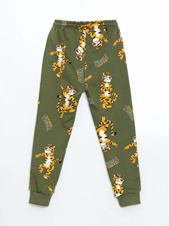 Bisiklet Yaka Baskılı Erkek Çocuk Sweatshirt ve Eşofman Alt 2'li_W4K017Z1-LS6_8684682761170_2-3 Yaş