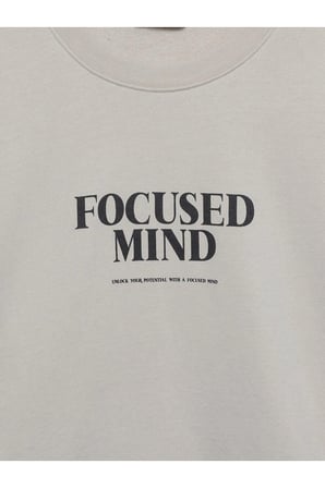 LCW Casual Bisiklet Yaka Baskılı Uzun Kollu Sweatshirt