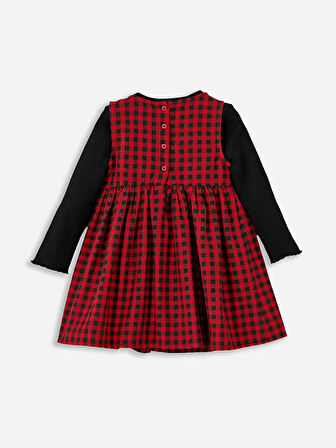 Bisiklet Yaka Kız Bebek Elbise_W4LN93Z1-LPA868468284048612-18 Ay