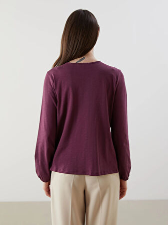 LCW Grace Mürdüm Bisiklet Yaka Kadın Bluz