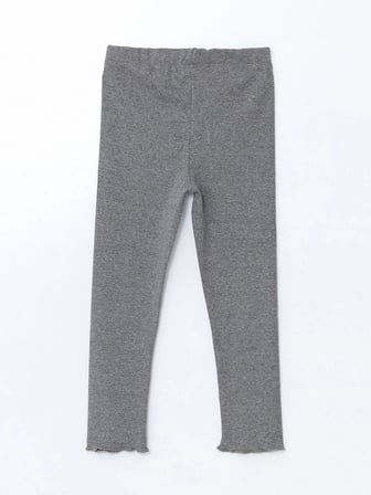 Lcw Kids Antrasit Beli Lastikli Kız Çocuk Basic Tayt