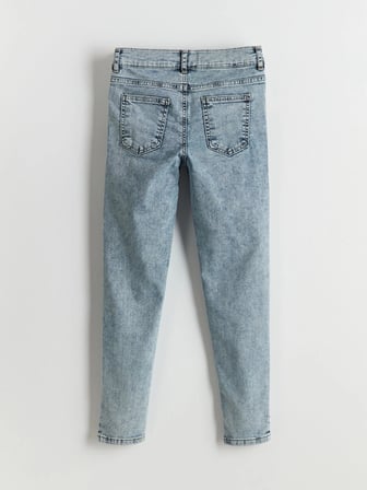 LCW Kids Indigo Beli Ayarlanabilir Lastikli Erkek Çocuk Jean Pantolon