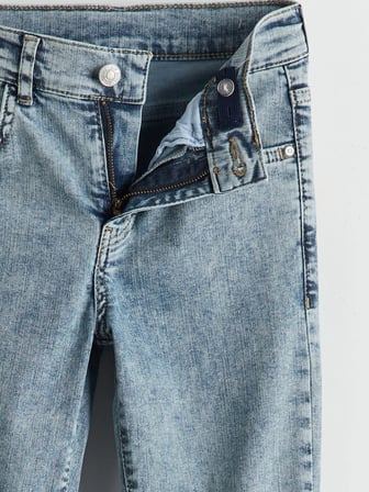 LCW Kids Indigo Beli Ayarlanabilir Lastikli Erkek Çocuk Jean Pantolon