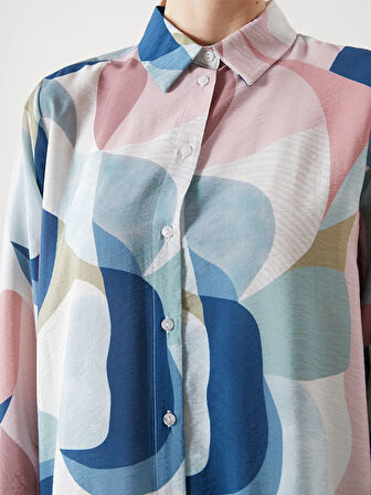 LCWAIKIKI Classic Karişik Desenli Kadın Gömlek Tunik