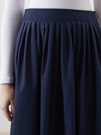 LCW Modest Lacivert Loose Fit Kadın Kloş Etek