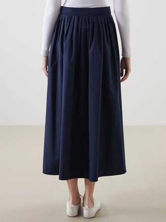 LCW Modest Lacivert Loose Fit Kadın Kloş Etek