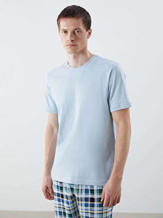 LC WAIKIKI Mavi Standart Kalıp Erkek Şortlu Pijama Takımı