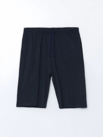 LC WAIKIKI Lacivert Standart Kalıp Erkek Şortlu Pijama Takımı