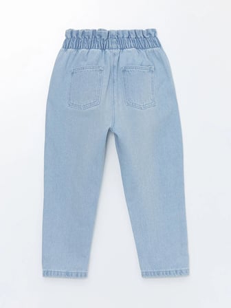 Lc Waikiki Mavi̇ Beli Lastikli Basic Kız Bebek Jean Pantolon