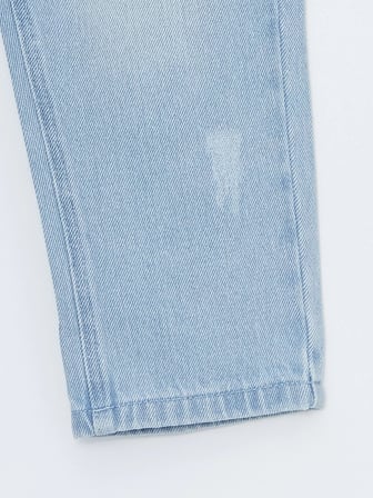 Lc Waikiki Mavi̇ Beli Lastikli Basic Kız Bebek Jean Pantolon