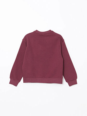 Bisiklet Yaka Kız Çocuk Kalın Sweatshirt_W4LU29Z4-YNM_8684683214613_9-10 Yaş
