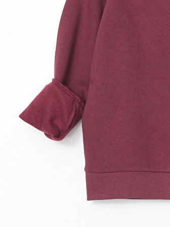 Bisiklet Yaka Kız Çocuk Kalın Sweatshirt_W4LU29Z4-YNM_8684683214613_9-10 Yaş