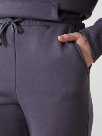 LCW Vision Antrasit Beli Lastikli Kadın Kalın Jogger Eşofman Altı