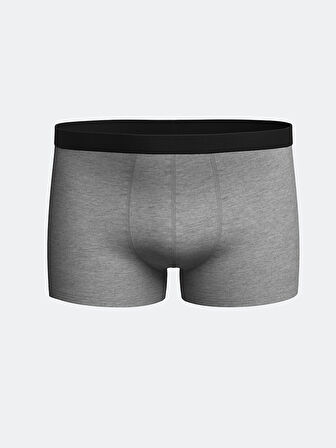 LC WAIKIKI Siyah Standart Kalıp Pamuklu Esnek Erkek Boxer 3'lü