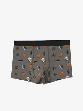 LCW Kids Gri Baskılı Erkek Çocuk Boxer 3'lü